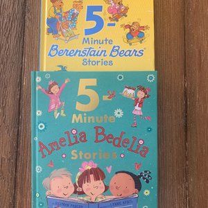 2 Books - "5 Minute Stories" Berenstain Bears and Amelia Bedelia, Classi…